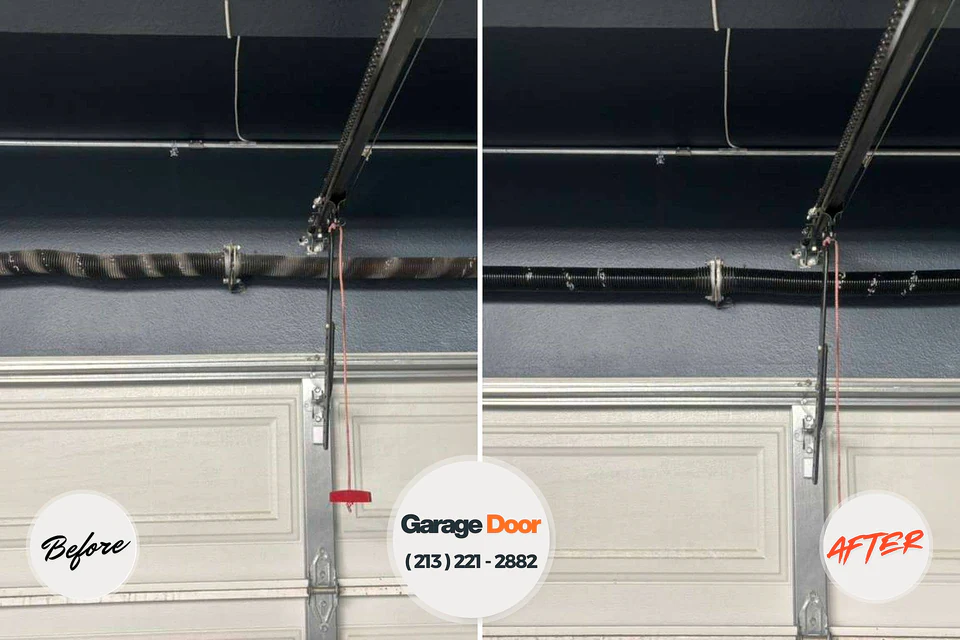 Before and after: garage door opener repair North Ogden, UT